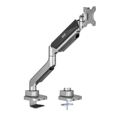 1-Fach Monitorhalterung mit Gasfeder Doppelarm Tischhalterung 17-35" Halterung