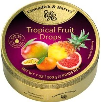 Cavendish & HARVEY Tropical Fruit Drops 9x200g