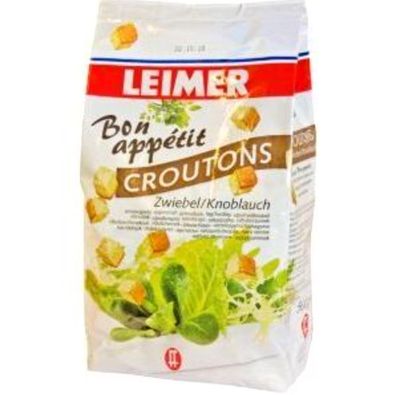 Leimer Croutons Zwiebel Knoblauch - Brot Geröstet Gebäck - 500g