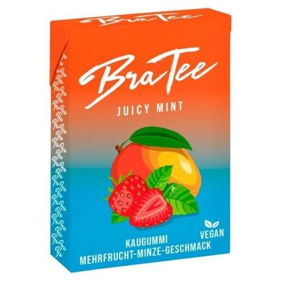 BraTee Kaugummi Juicy Mint 20x23.5g Packung