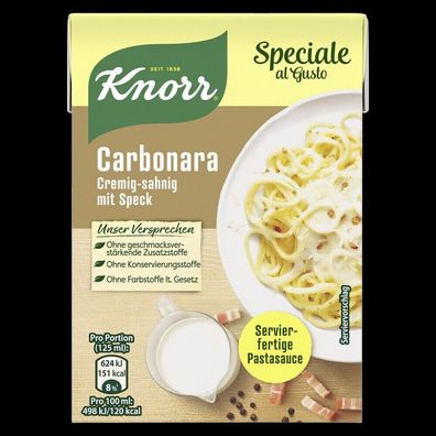 Knorr Speciale al Gusto Carbonara 370g Packung