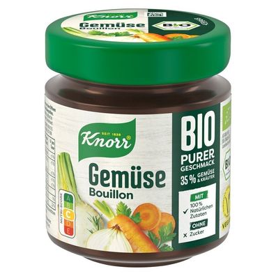 Knorr Bouillon Bio Gemüse 5,5L 100g Glas