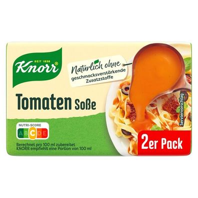 Knorr Tomaten Soße ergibt 2 x 250 ml 76g Packung