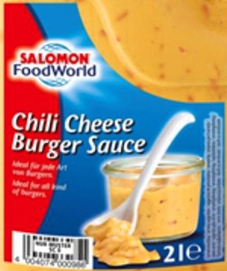 Salomon Chili Cheese Burger Sauce Pikante Würzsauce mit Chili 2000ml