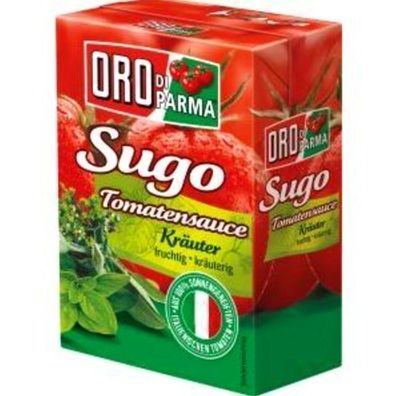 Oro di Parma Sugo typisch italienische Tomatensauce Kräuter 16x400g