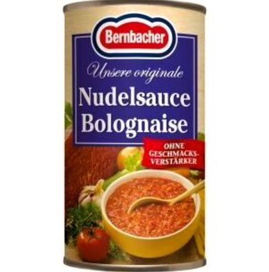 Bernbacher Nudelsauce Bolognaise 12 x 170 g 12er Pack