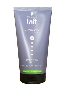 TAFT Styling Gel Ultimativ Starker Halt 5 zu Haar und Kopfhaut 150ml