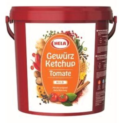 Hela Gewürz Ketchup Tomate Mild 10000ml