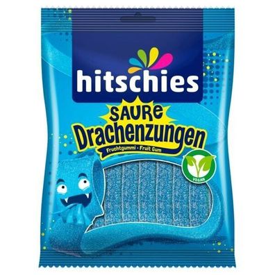 Hitschler hitschies Saure Drachenzungen Blau Vegan Fruchtgummi 20x125 g Beutel