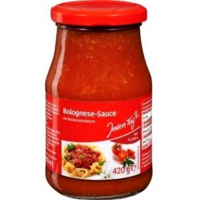 Jeden Tag Nudelsauce Bolognese 12x400 ml / Glas
