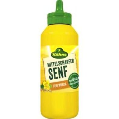 Kühne Senf mittelscharf - extra cremig 8x250 ml