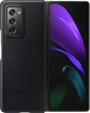 Samsung Schutzhülle Leather Cover Galaxy Z Fold2 5G 6.2 Zoll Handyhülle schwarz