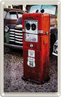 Blechschild 20x30 cm - Usa Amerika Tankstelle Route 66 90er