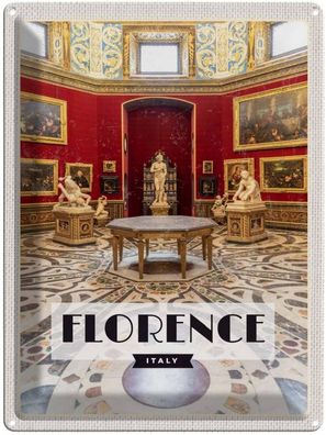 Blechschild 30x40 cm - Florence Italy Schloss Toscana