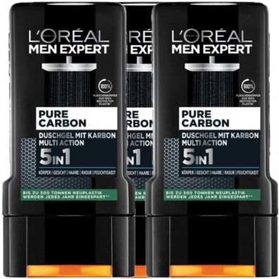 L´Oréal Men Expert Pure Carbon 5 in 1 Duschgel 3x250ml (EUR 22,52 / L)