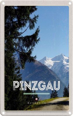 Blechschild 20x30 cm - Pinzgau Wälder Natur Wanderung Berge