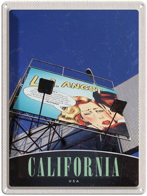 Blechschild 30x40 cm - California Amerika USA Schauspieler