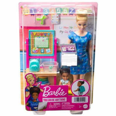 Barbiepuppe Lehrerin mit Schülerin