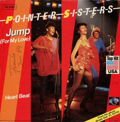7" Cover Pointer Sisters - Jump