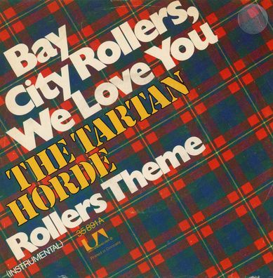 7" Cover Bay City Rollers we Love You - The Tartan Horde