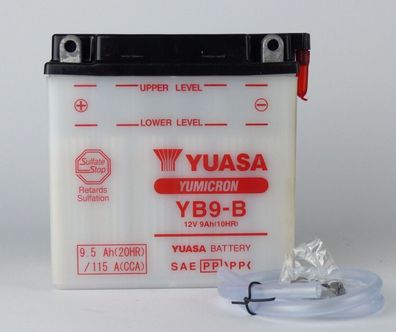 Yuasa Akku Motorradbatterie12V 9,5Ah YB9-B