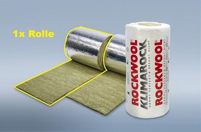 35,99 EUR/ m²) Rockwool Klimarock - einzelne Rolle 100mm 0,75m² - 1500x500x100mm