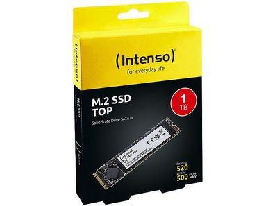 NEU Intenso Top M.2 SSD SATA 3 III 1000 GB 1 TB Festplatte für Laptop Notebook