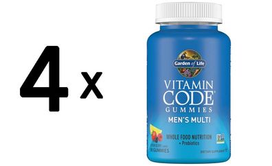 4 x Vitamin Code Men's Multi Gummies, Lemon Berry - 90 gummies