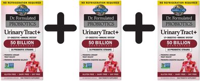 3 x Dr. Formulated Probiotics Urinary Tract+ - 60 vcaps