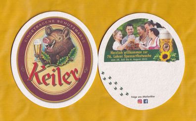 Brauerei Keiler - Lohr Spessart - ungebrauchter Bierdeckel