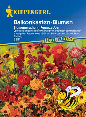 Kiepenkerl® Balkonkasten-Blumen Blumenmischung Feuerzauber - Blumensamen