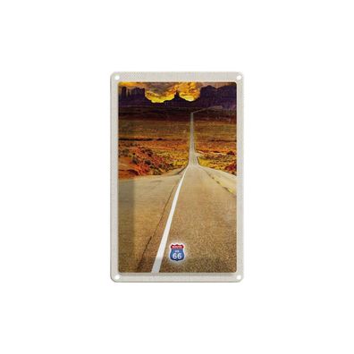 Blechschild 18x12 cm - Amerika USA Route 66 Straße Gebirge