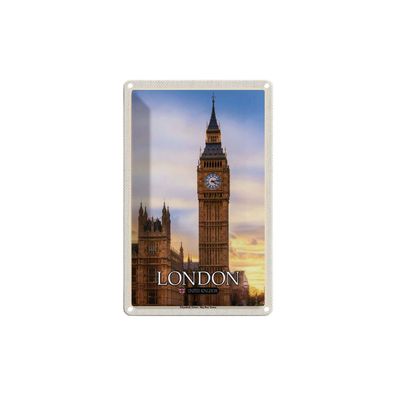 Blechschild 18x12 cm - London Elizabeth Tower Big Ben