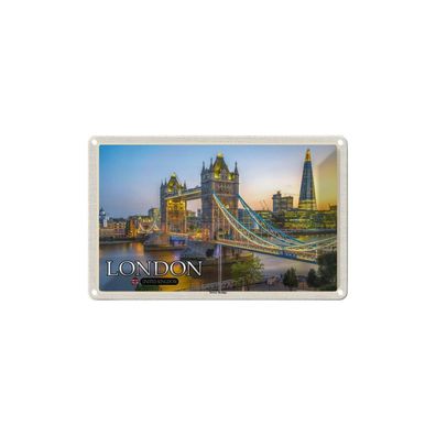 Blechschild 18x12 cm - Tower Bridge London Uk England