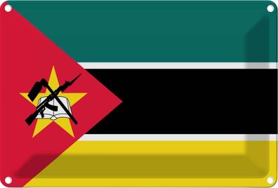 vianmo Blechschild Wandschild 20x30 cm Mosambik Fahne Flagge