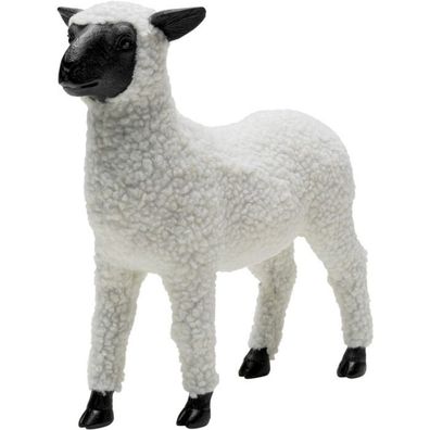 KARE Design Deko Figur Happy Sheep Wool Weiß 28cm 56049