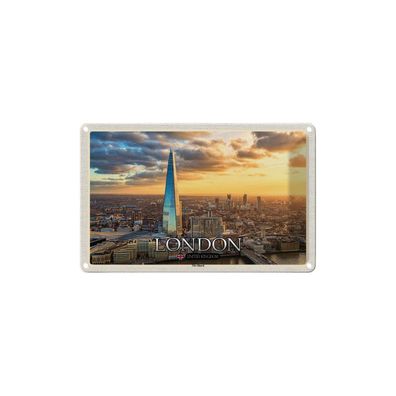 Blechschild 18x12 cm - The Shard London England Uk