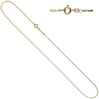 Damen Venezianerkette 585 Gelbgold 1,0 mm 45 cm Gold Kette Halskette Goldkette