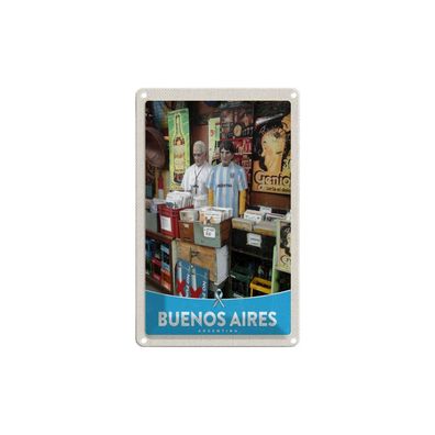 Blechschild 18x12 cm - Buenos Aires Argentinien Platten