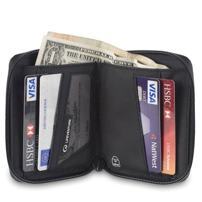 Lifeventure RFID Bi-Fold Wallet - Geldbörse/ Reise-Portemonnaie, RFID-ges...