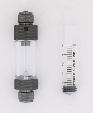 CO2 Blasenzähler 2in1 Easy befüllbar mit Spritze inkl. Rückschlagventil