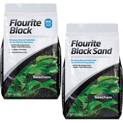 Aquarium Bodengrund - Seachem Flourite Black Sand & Kies