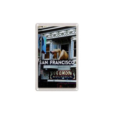 Blechschild 18x12 cm - San Francisco Piedmon Boutique