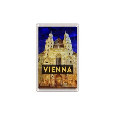 Blechschild 18x12 cm - Wien Österreich Stephansdom