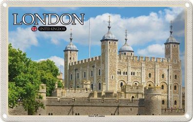 Blechschild 20x30 cm - Tower Of London United Kingdom