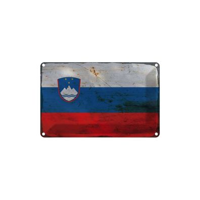 vianmo Blechschild Wandschild 18x12 cm Slowenien Fahne Flagge