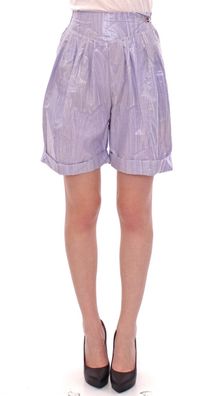 Licia Florio Elegante lila Viskose-Shorts - seitlicher Reißverschluss | SKU: GSS10161