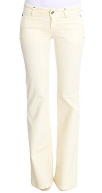 Costume National Schicke Off-White Flared Designer Jeans | SKU: SIG30213-1