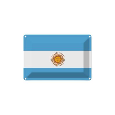 vianmo Blechschild Wandschild 18x12 cm Argentinien Fahne Flagge
