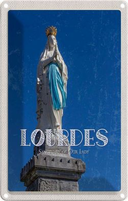 Blechschild 20x30 cm - Heiligtum Frau Von Lourdes Kirche
